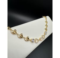 Image 4 of White Heart Bracelet 