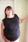 Image of Black Snakeskin Burnout Shirt Size 22/24