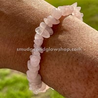 Image 3 of Rose Quartz Chip Bracelet