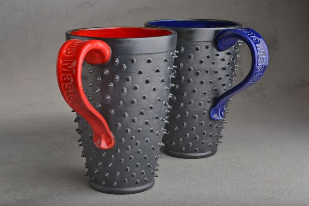 Image of Spiky Mugs Tall Set Of Two