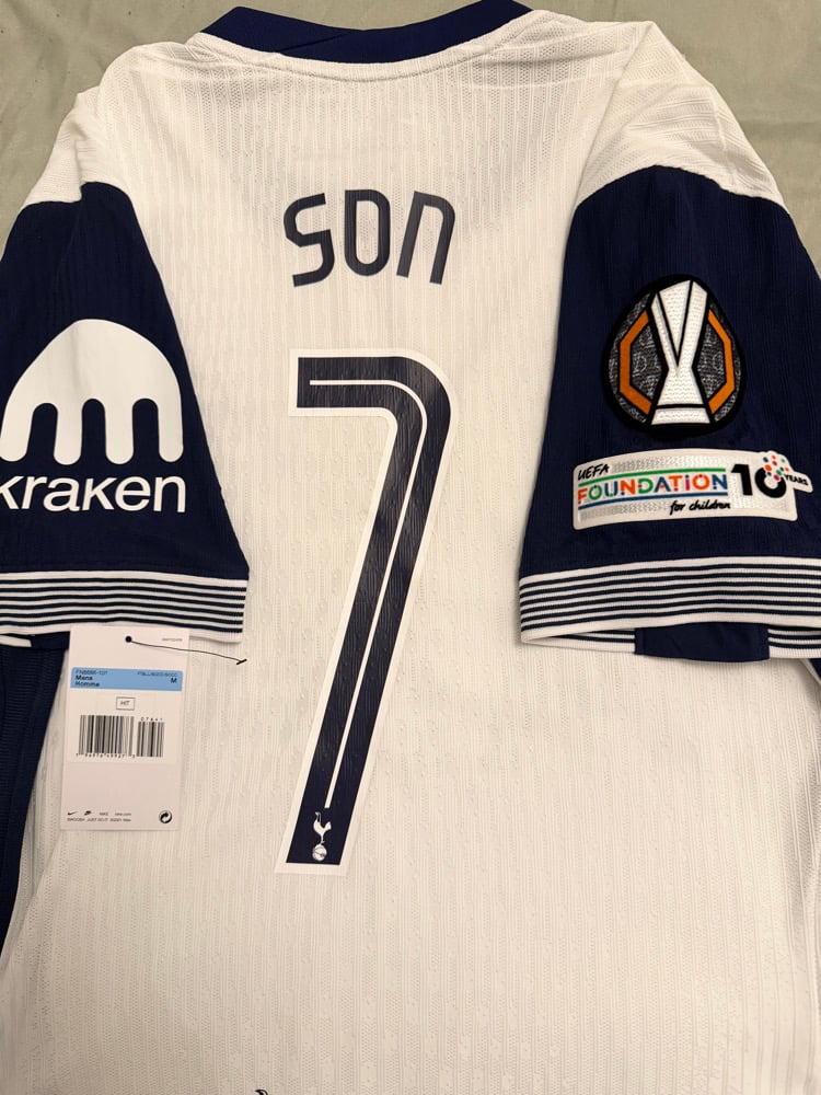 Image of Tottenham Hotspur “SON 7” Vaporknit 2024/25 Home Europa Final Shirt,   M