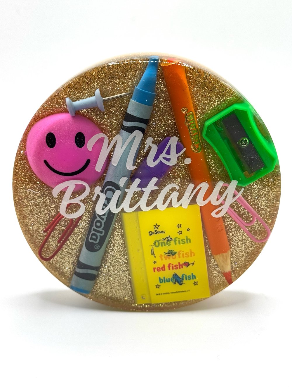 Image of Personalized Teacher Coaster / Paperweight