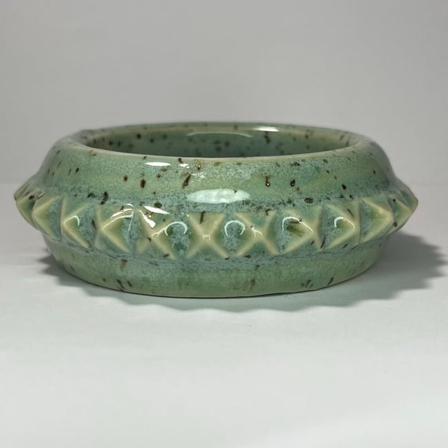 Mint Chocolate Studded Bracelet - 7.75 in Inner Circumference