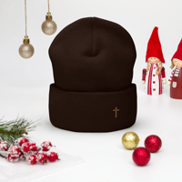 Image 8 of Cuffed Beanie (with cross)