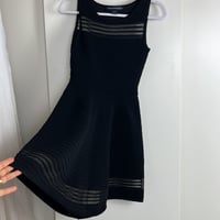 Image 5 of FRENCH CONNECTION black a-line stretchy dress