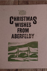 Image of Aberfeldy Woodcut/Letterpress Christmas Card