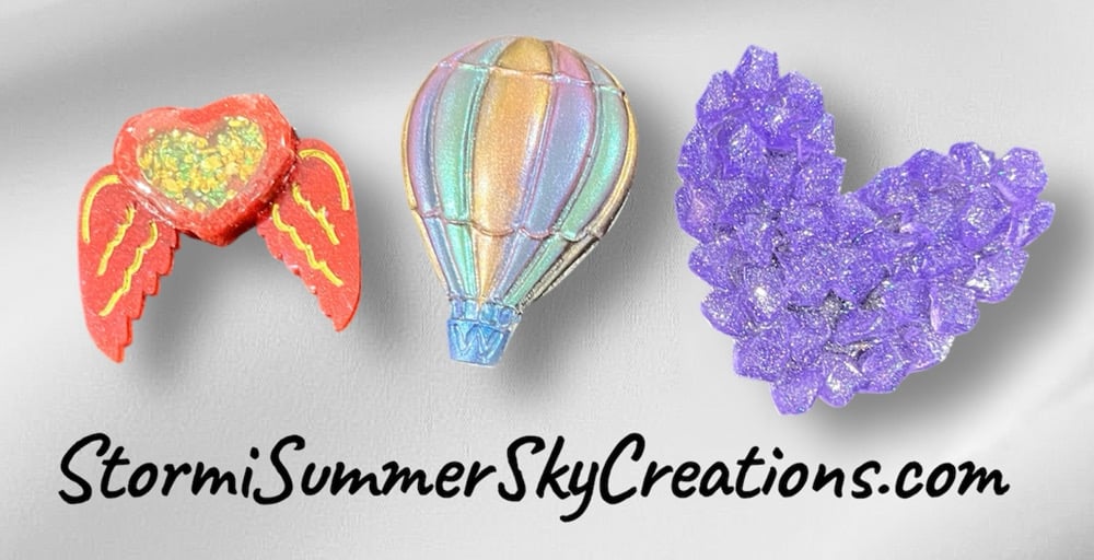 Image of Red Shaker/ Purple Heart/ Hotair Balloon