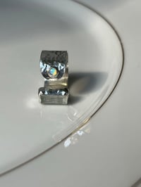 Image 5 of Farbloser Turmalin und Opal Ring