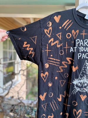 Image of 2XL Party At Your Own Pace Bleach Dye Shirt 