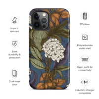 Image 15 of Art Nouveau Inspired Blue, Orange and White Boho Hippie Floral Sketch Tough Case for iPhone®