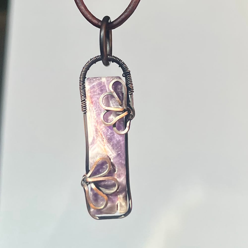 Image of Amethyst Flower Necklace