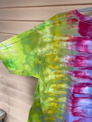 Image of LARGE Live Fast Eat Trash Tie Dye Shirt 1