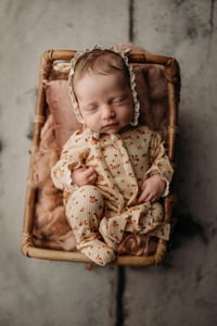 Newborn Footed Pajama's & Bonnet