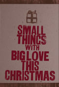 Image of Big Love Woodcut/Letterpress Christmas Card