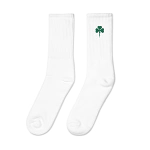 Image of Irish Shamrock Lightning Bolt Socks