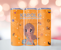 Karol G Inspo Orange Tumbler