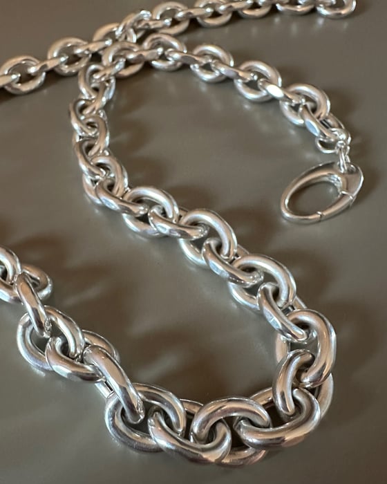 Image of COLLANA CATENA ARGENTO 925