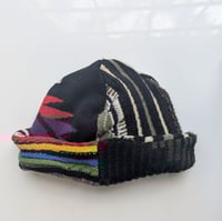 Image 3 of Upcycled Reversible Beanie Cotton Blend 13