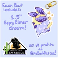 Image 5 of Bat Nap! 20” Weighted Bat plush (PREORDER)
