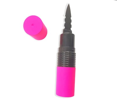 Image of Pucker-Up Lipstick Knife (HOT PINK )