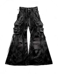 Image 1 of 1/1 AW25 ‘Závoj’ Nylon Tapered Flared Pants 