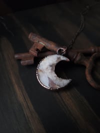 Image 5 of Flower Agate Crescent Moons