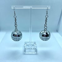 Disco ball earrings