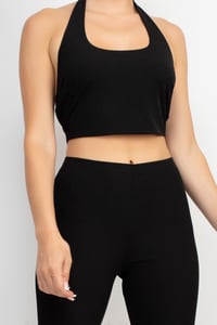 Image 2 of Halter top - Black