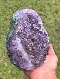 Image 7 of Amethyst With Calcite & Polished Edges | Brazil #2185