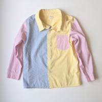 Image 1 of Girls SHEIN Multi Color Button Front Shirt