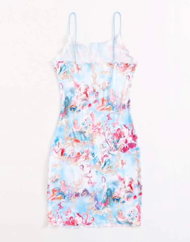 Image of Animal Figure Multicolor Sleeveless dress