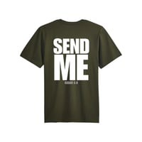 Image 2 of Send me tee hunter green 