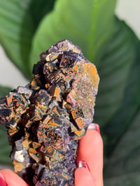 Image 3 of SUGARY IRIDESCENT IRON STAINED FLUORITE -CHINA-