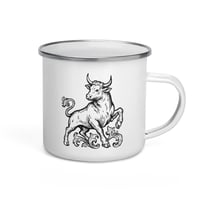 Image 3 of Taurus Enamel Mug