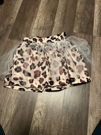 Image 1 of Leopard sheer skirt