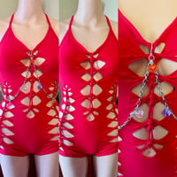 Image 3 of Limited Red Braided Romper 