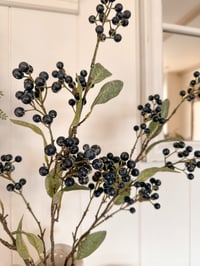 Image 1 of Luxury Blueberry & Foliage Stems ( 3 included )