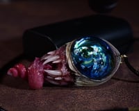 Image 9 of Alien Galaxy Eye, twisted tongue pendant, ooak
