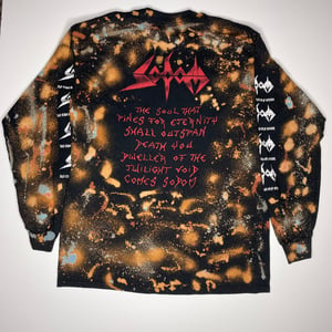 Image of Tie Dye In The Sign Of Evil LONG SLEEVE Size L