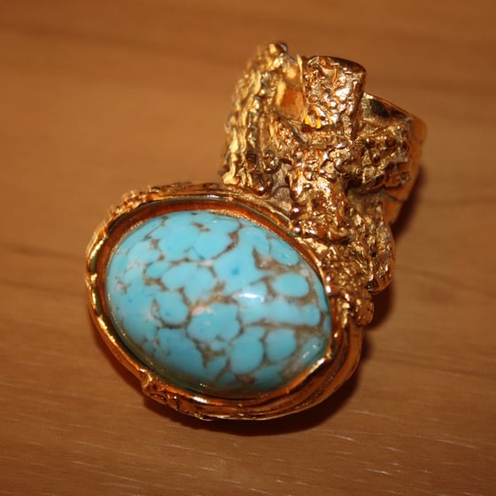 Image of YSL Turquoise Arty Ring