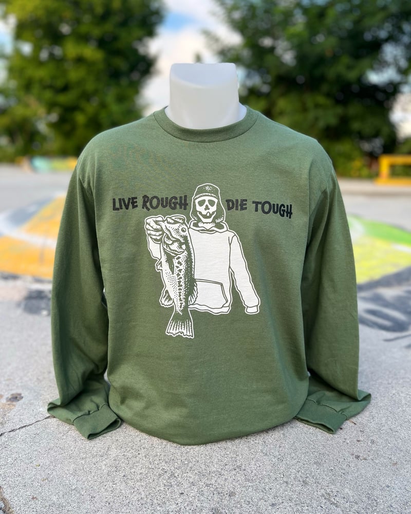 Image of Military Green “Bucketmouth” Long Sleeve
