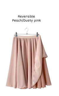 Image 2 of Two layers reversible chiffon rehearsal circle skirt 