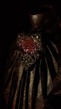 Image 2 of Stained Glass Nocturne Vegan Leather Cravat 