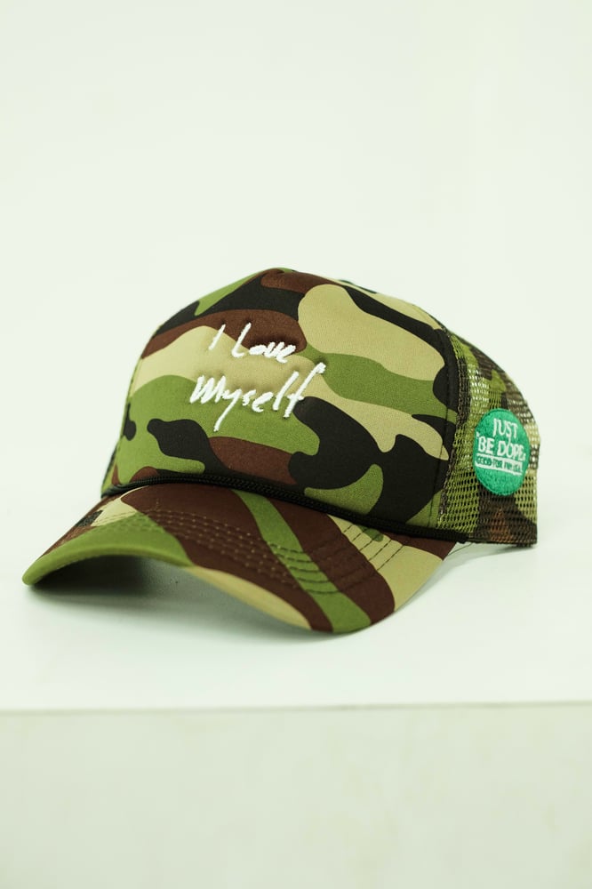 Image of Camo I Love Myself Trucker Hat