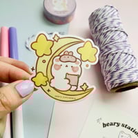 Image 2 of Bedtime Bear Vinyl Sticker