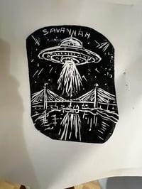Image 1 of ufo over savannah bridge