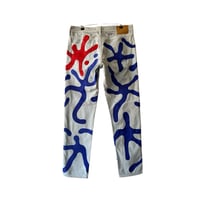 Image 2 of hand painted jeans