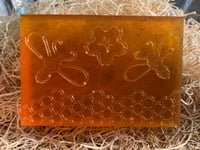 Image 2 of Honey Pumpkin Turmeric Honeybee Glycerin Body Bar