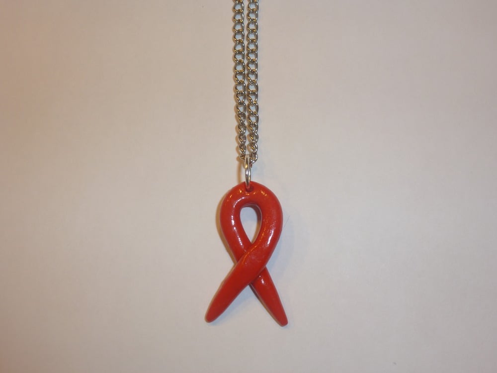 Image of Cancer Ribbon Necklace