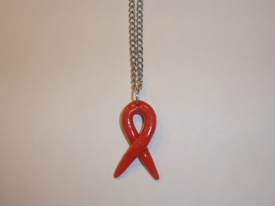 Image of Cancer Ribbon Necklace
